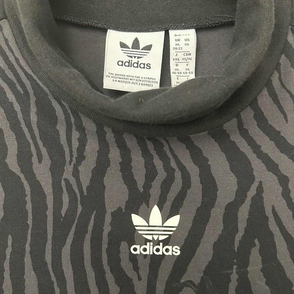 Adidas Black & Grey Zebra Print Women's Dress - Picture 5 of 7